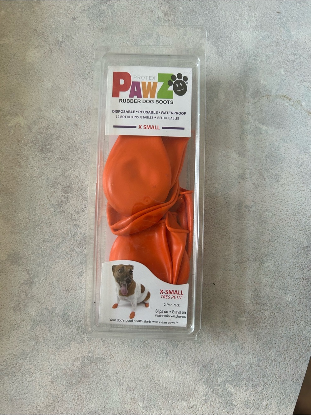 PAWZ Rubber Dog Boots XS